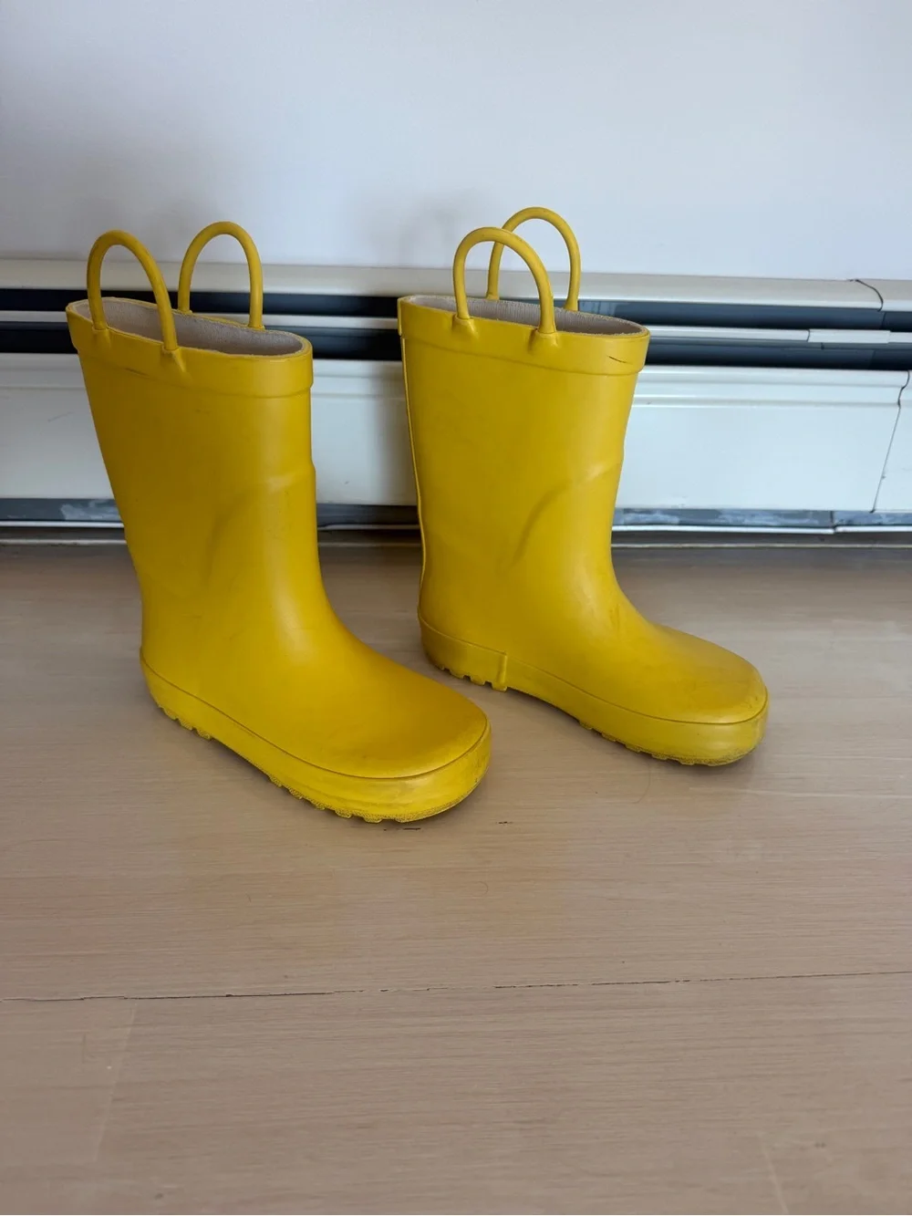 Bundle Two Pairs Boys Rainboots Size 11C Blue Yellow